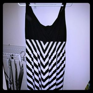 Black and White Maxi Dress